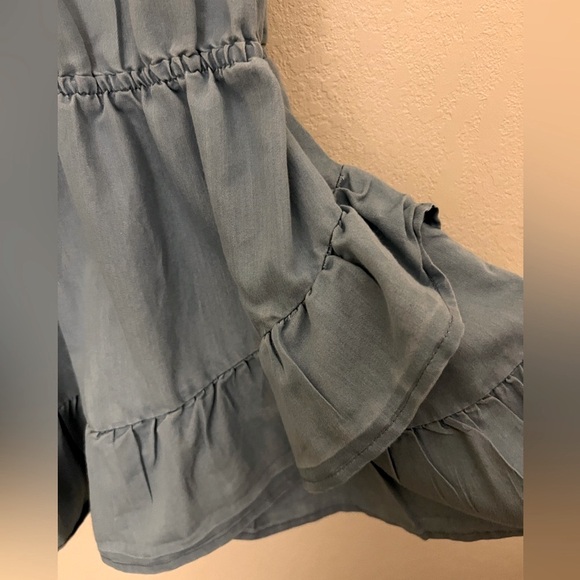 BCBG GIRLS SOFT CHAMBRAY DENIM DRESS - Picture 4 of 6